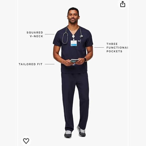 Figs Technical Collection Navy Chisec Scrub top - Picture 9 of 9